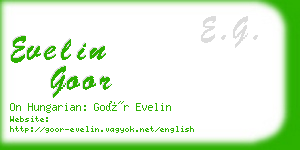 evelin goor business card